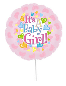 Large Baby Girl Balloon